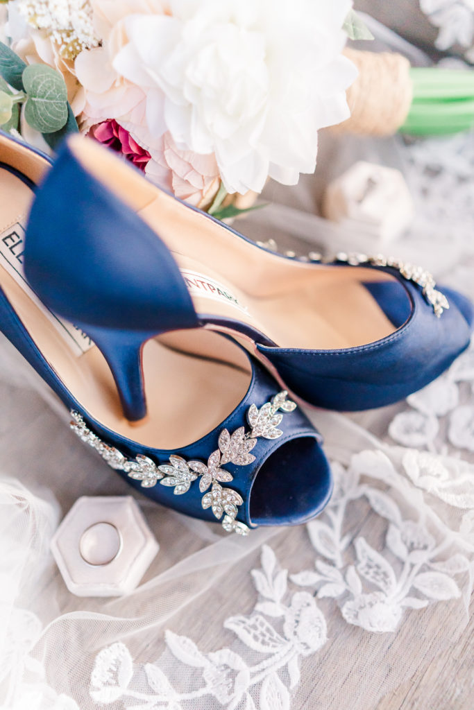 Sweetheart Winery Wedding Elopement Ring Shoes Details